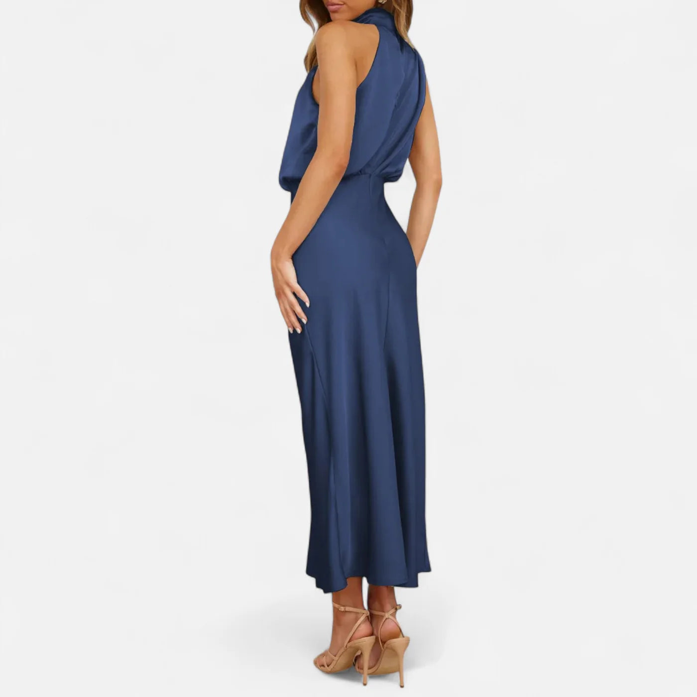 Robe longue en satin femme – elégance fluide et intemporelle