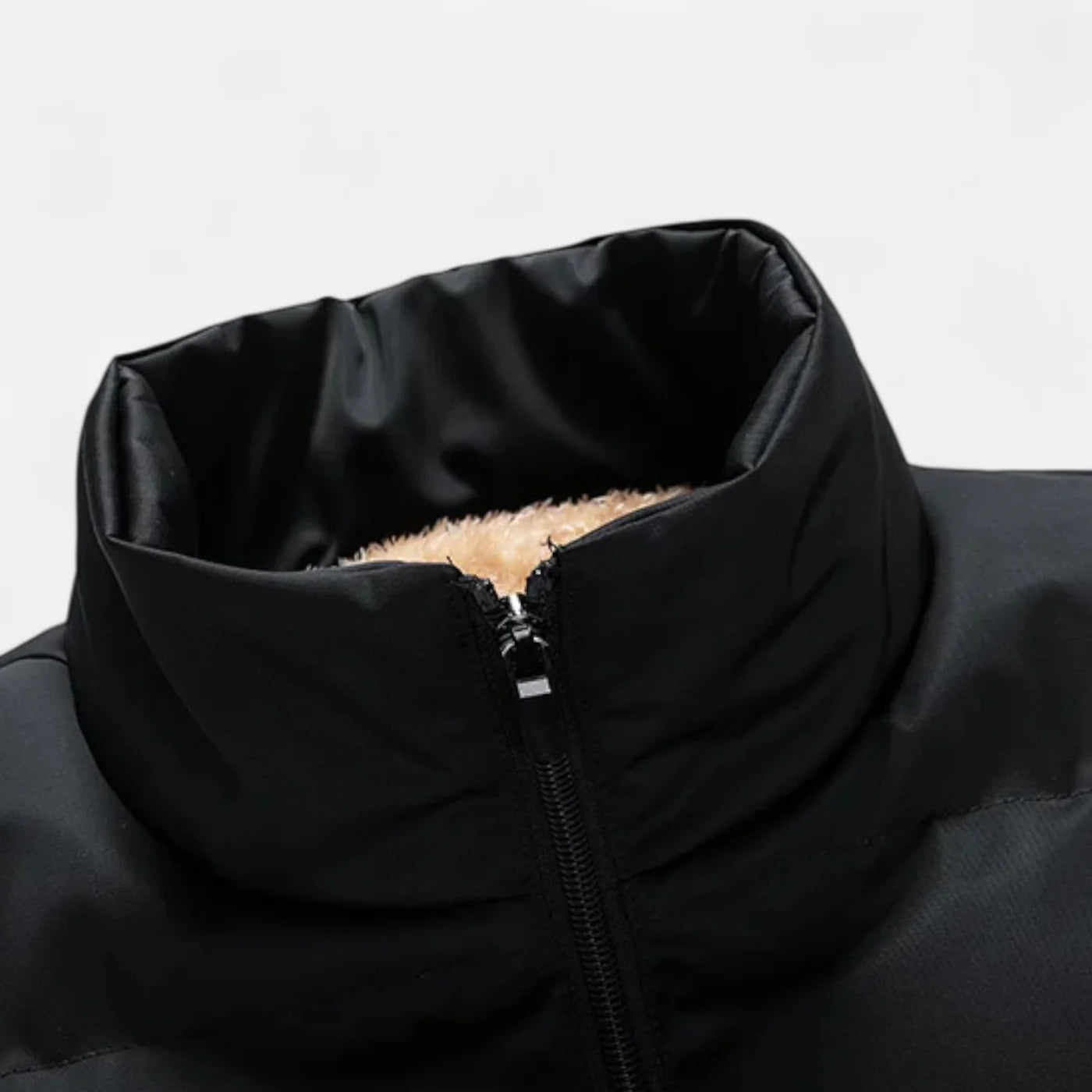 Gilet d’hiver en laine d’agneau pour homme