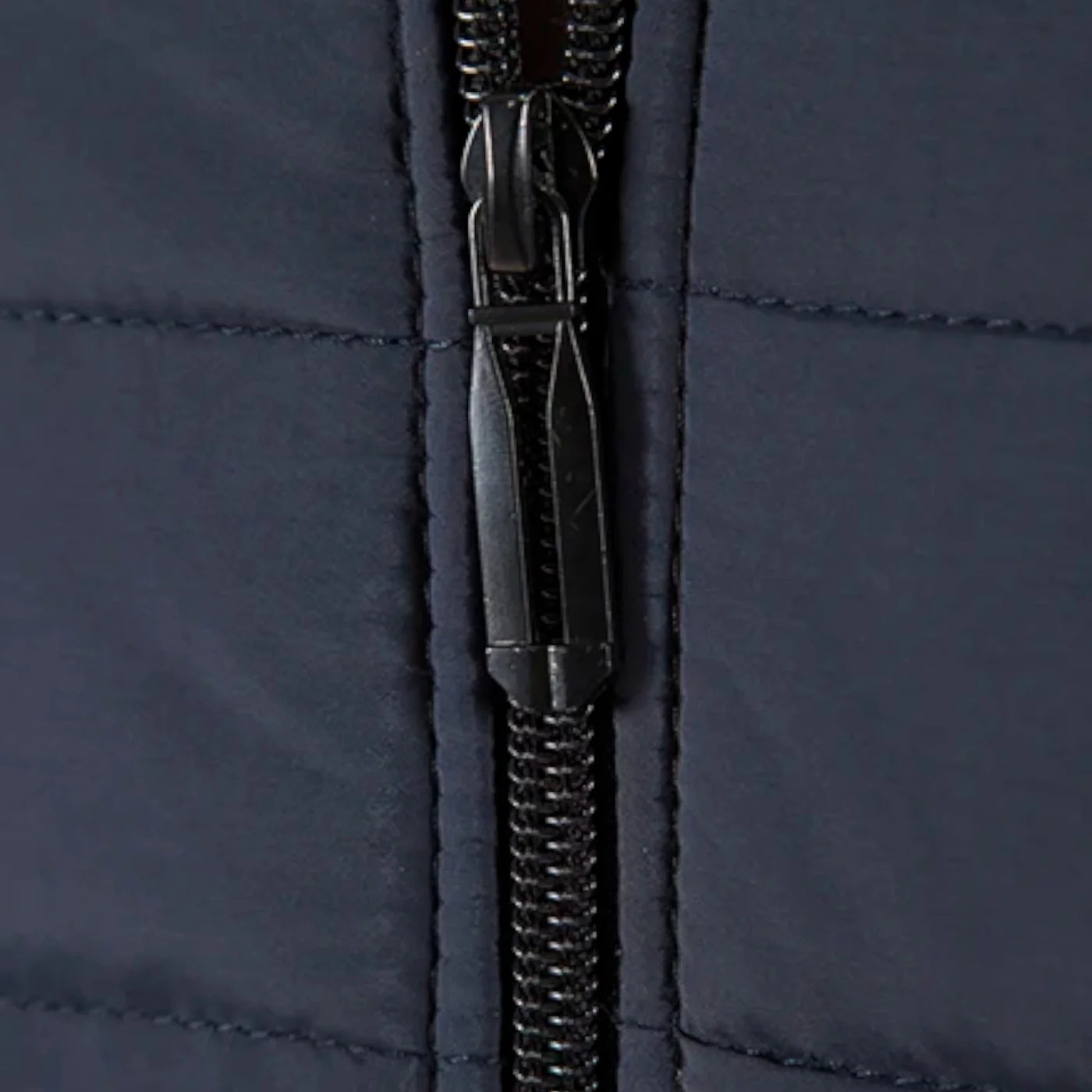 Veste bimatière pour homme à col montant