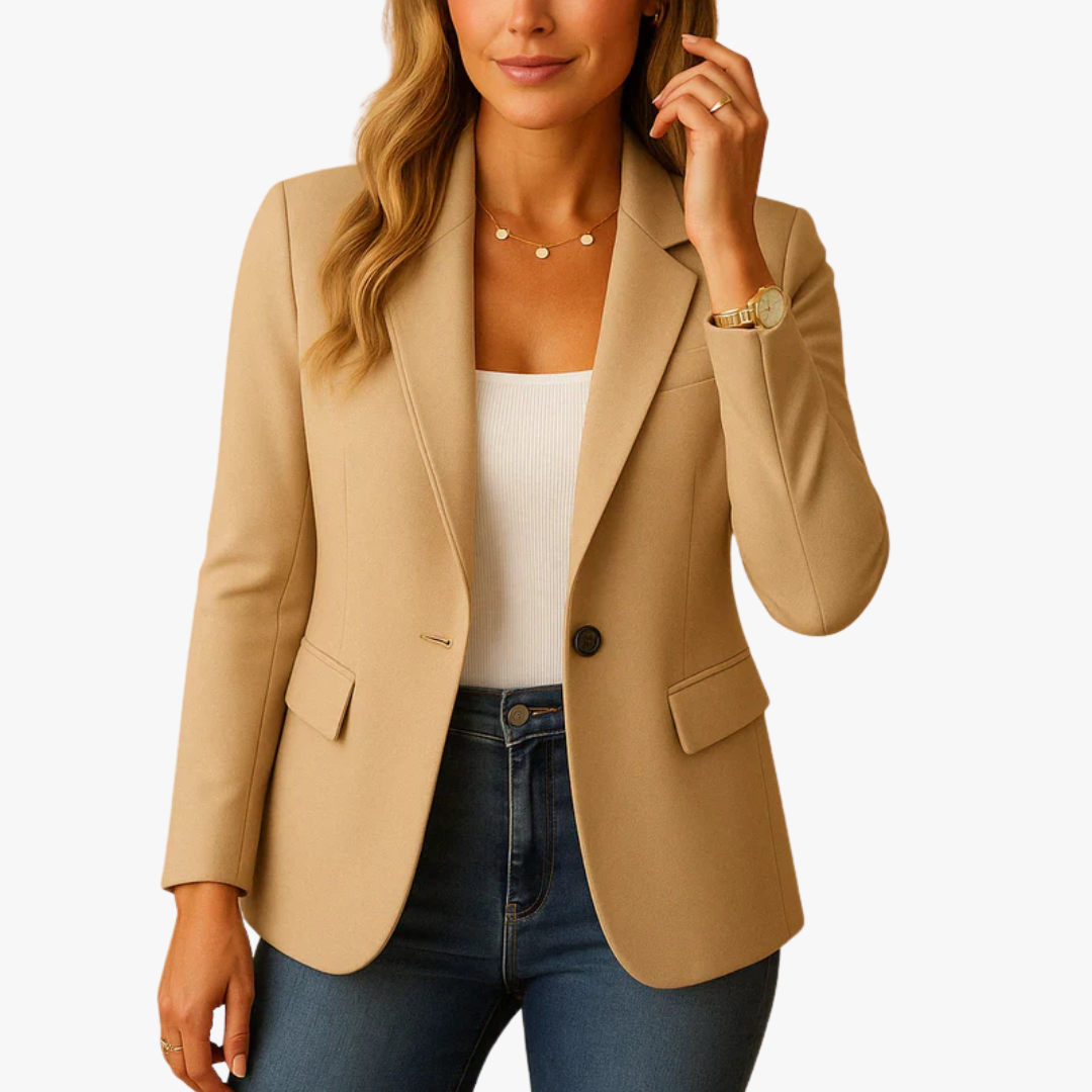 Blazer femme élégant coupe structurée