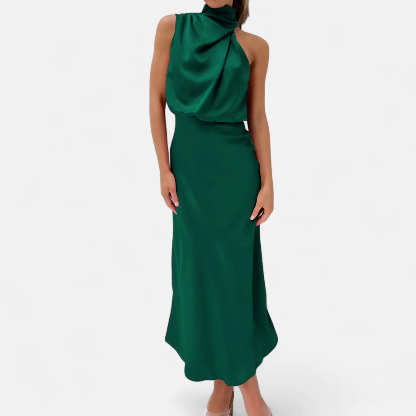 Robe longue en satin femme – elégance fluide et intemporelle