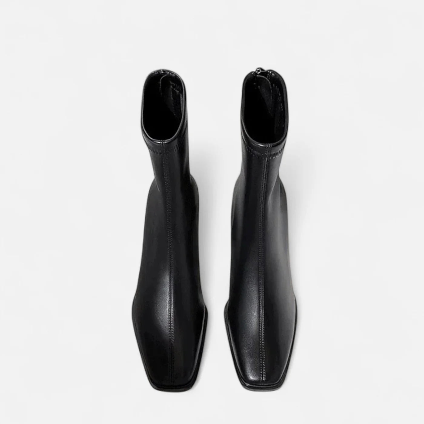 Bottines vintage à bout carré pour femme