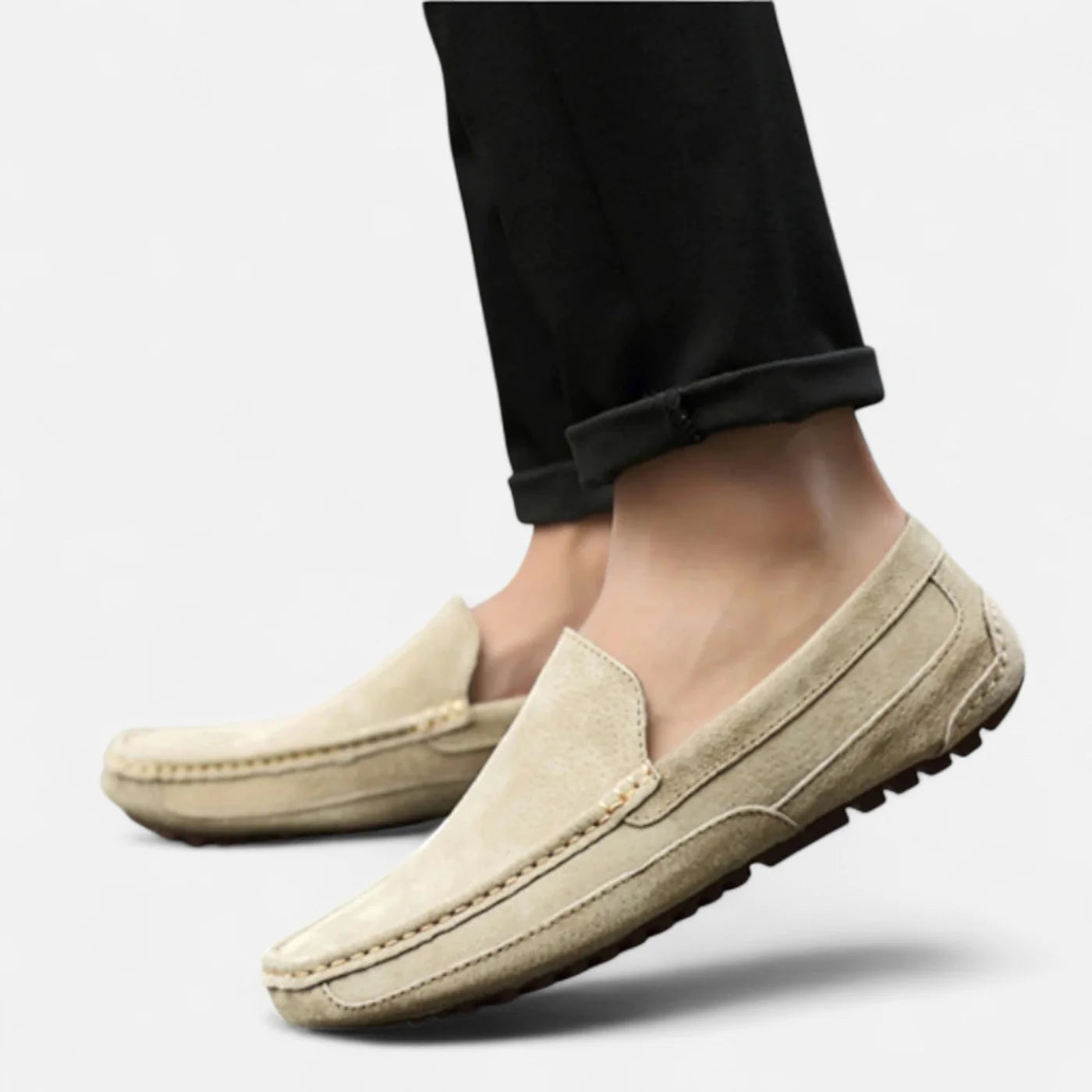 Mocassins en daim pour homme au toucher doux et au savoir-faire intemporel