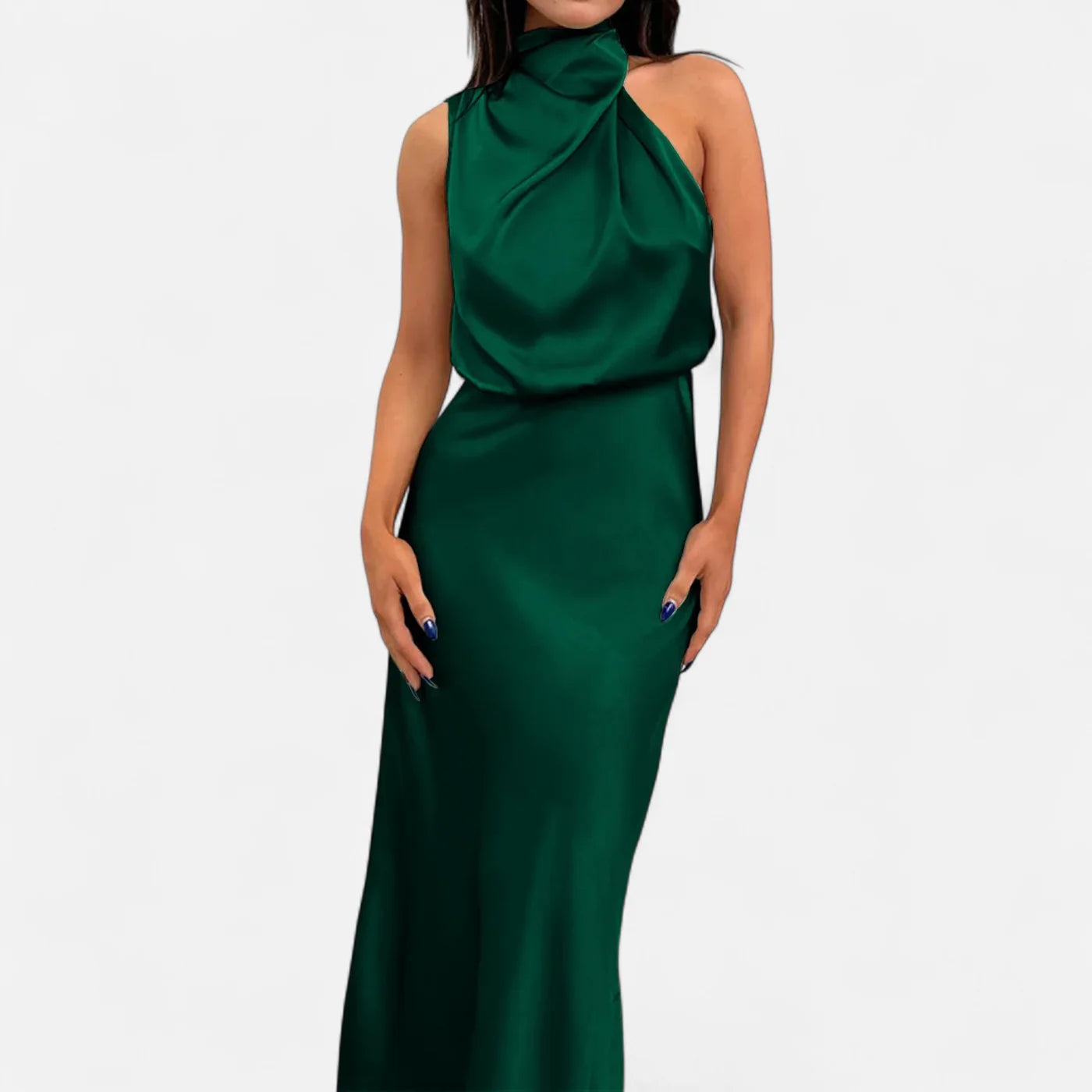 Robe longue en satin femme – elégance fluide et intemporelle