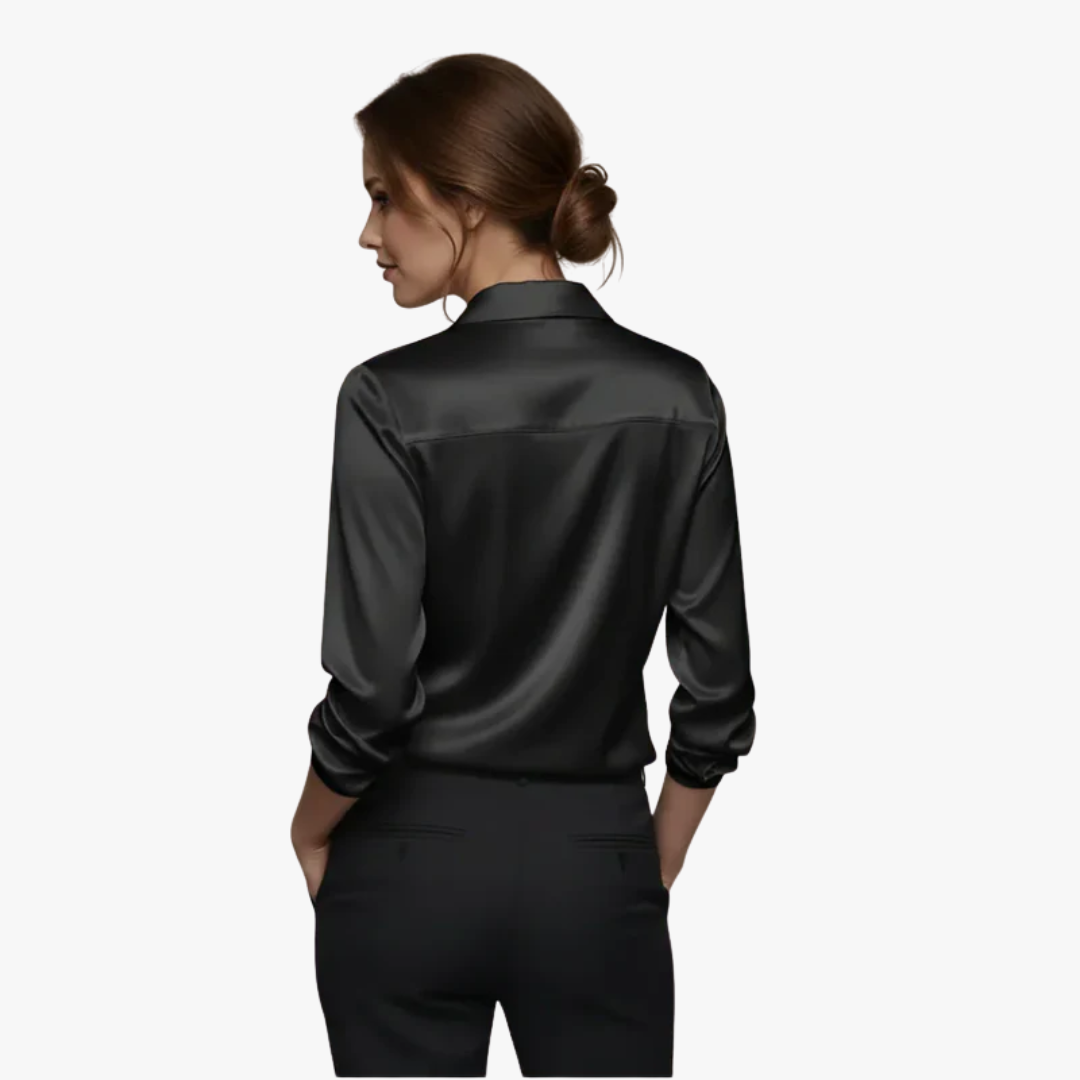 Blouse élégante en satin pour femme