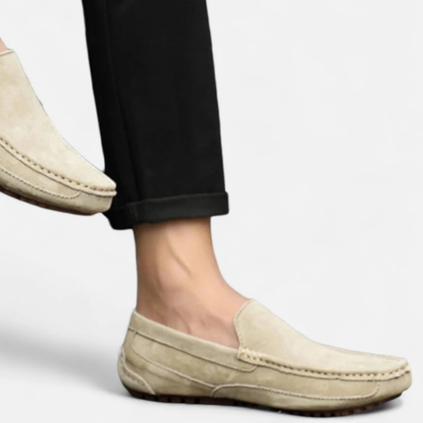 Mocassins en daim pour homme au toucher doux et au savoir-faire intemporel