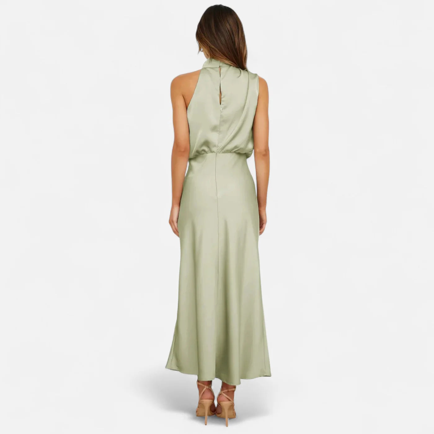 Robe longue en satin femme – elégance fluide et intemporelle