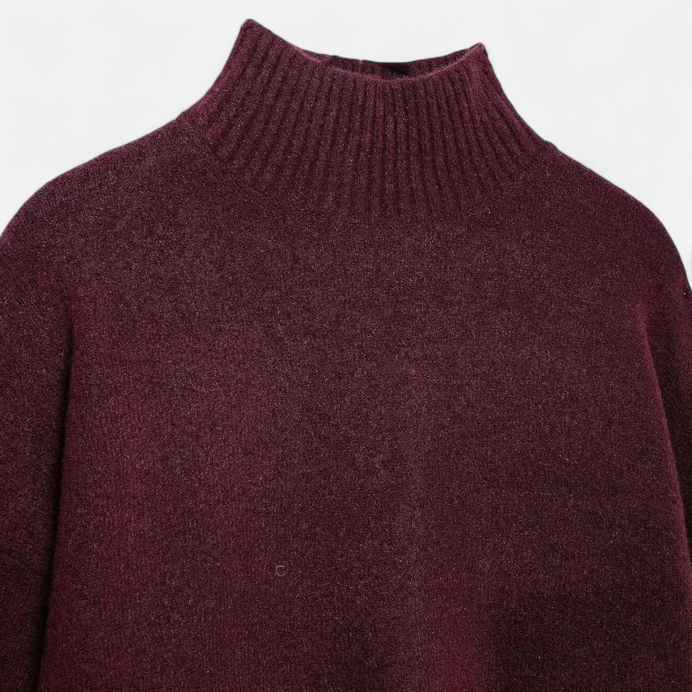 Pull vintage à col roulé pour femme