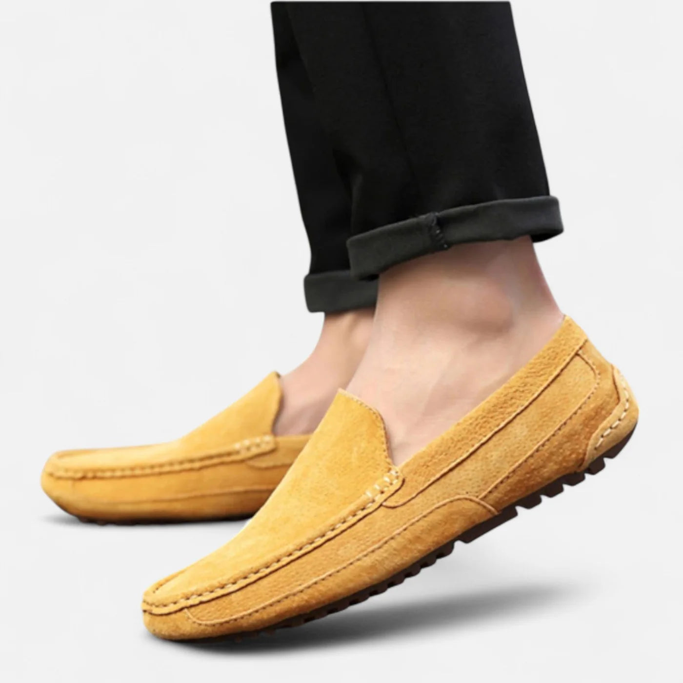 Mocassins en daim pour homme au toucher doux et au savoir-faire intemporel