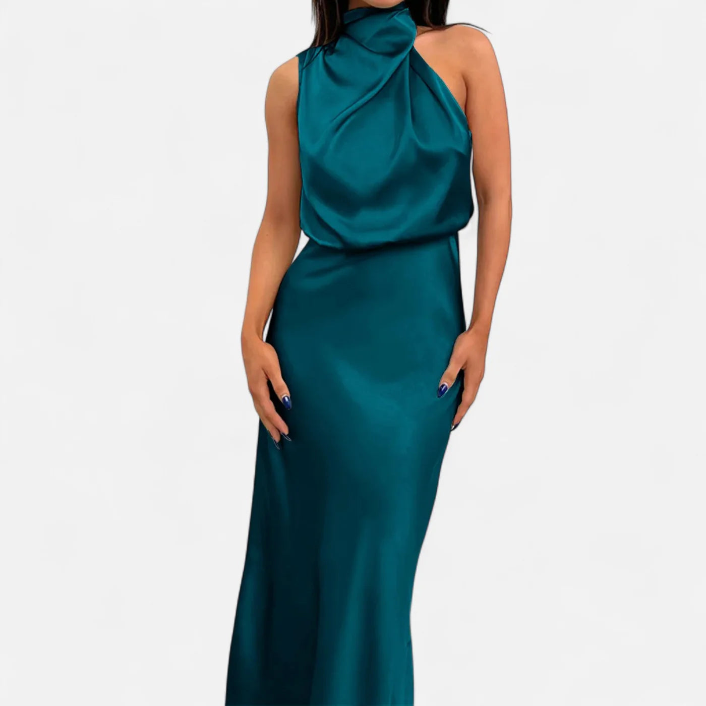 Robe longue en satin femme – elégance fluide et intemporelle