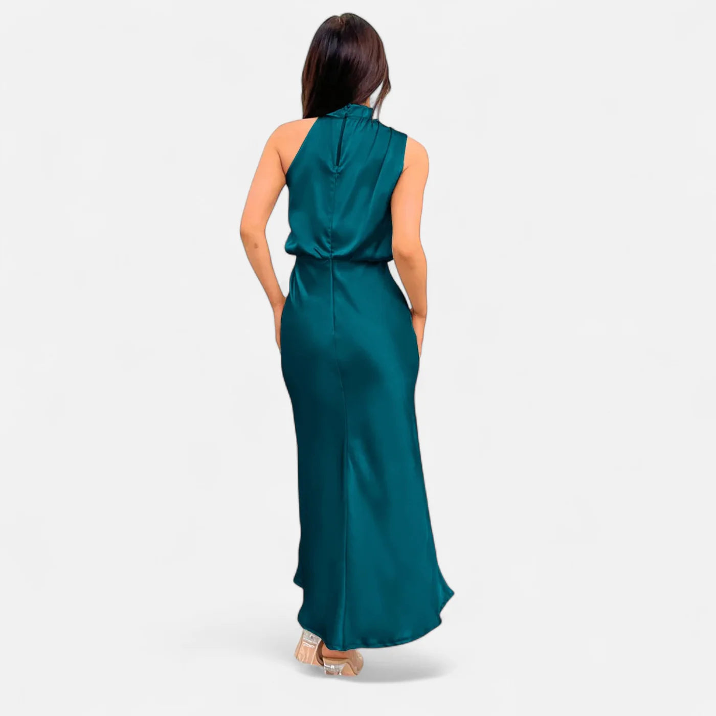 Robe longue en satin femme – elégance fluide et intemporelle