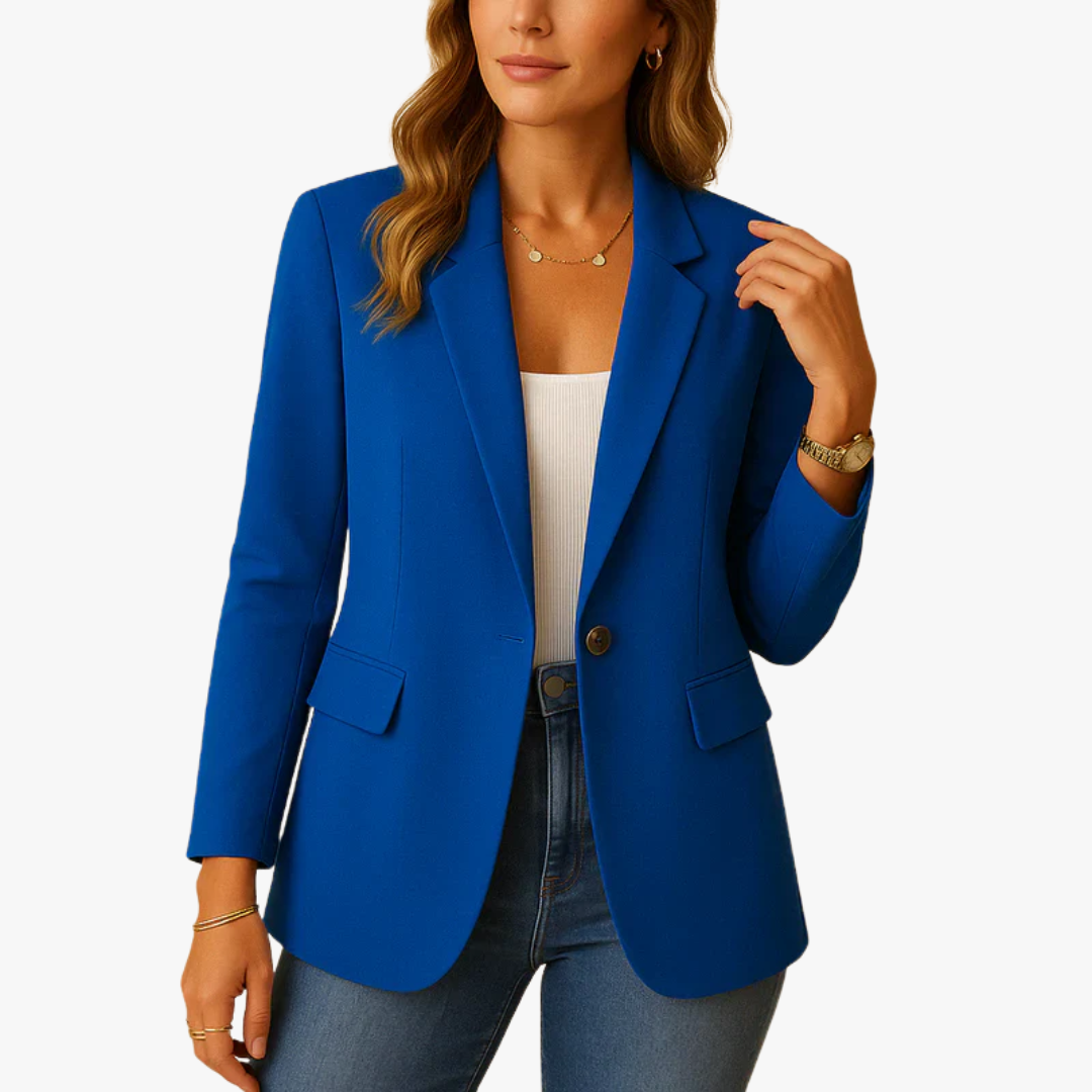 Blazer femme élégant coupe structurée