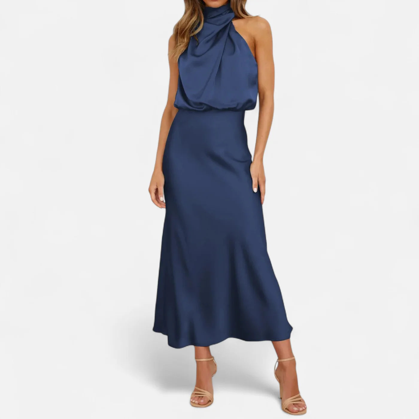 Robe longue en satin femme – elégance fluide et intemporelle