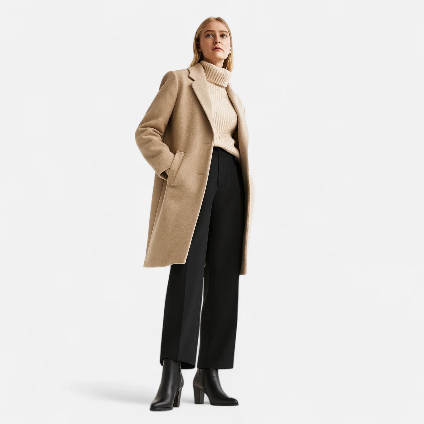 Bottes rétro à talon zippé pour femme