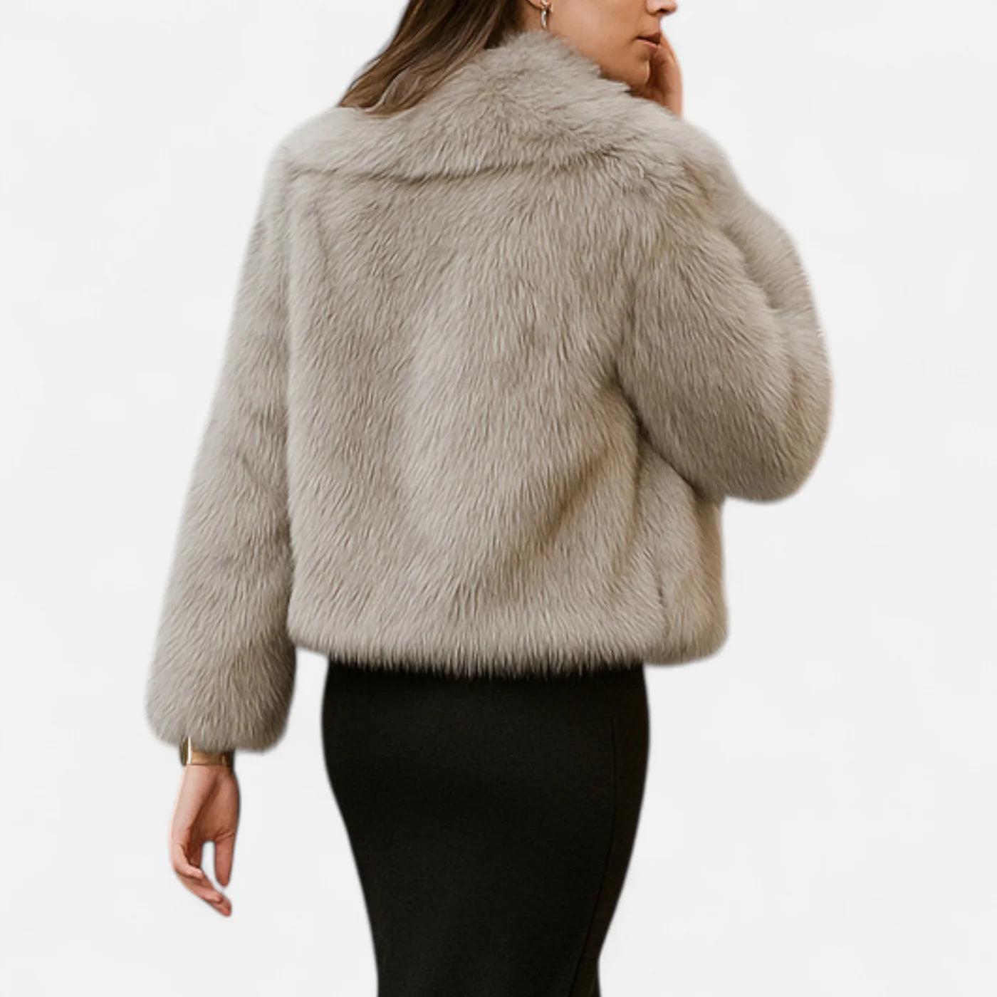 Manteau d’Hiver femme en fausse fourrure douce