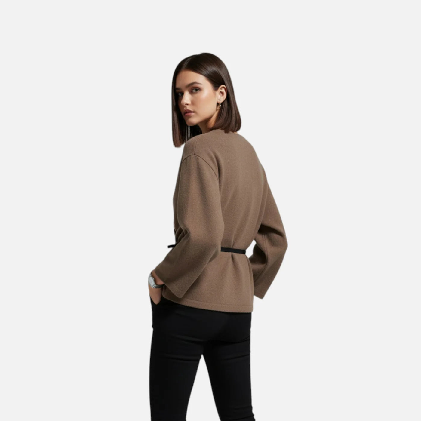 Pull cache-cœur élégant pour femme