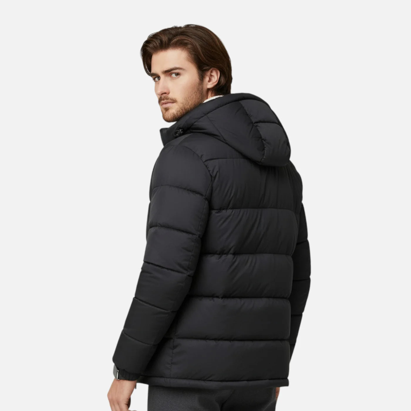 Veste matelassée à capuche pour homme