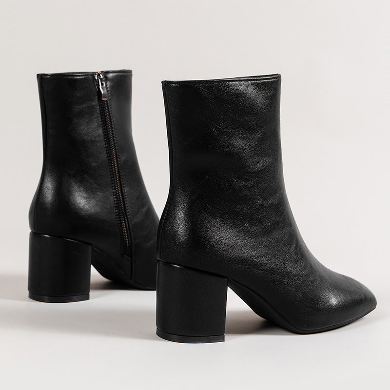 Bottines mi-hauteur chic et confortables pour femme