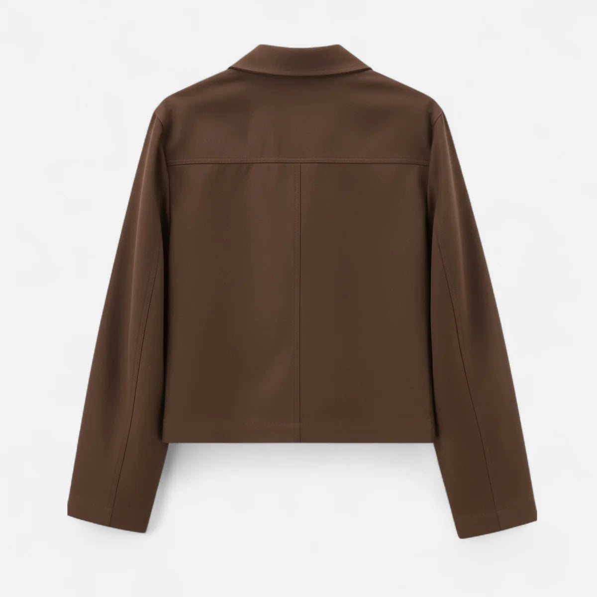 Veste courte rétro en daim pour femme