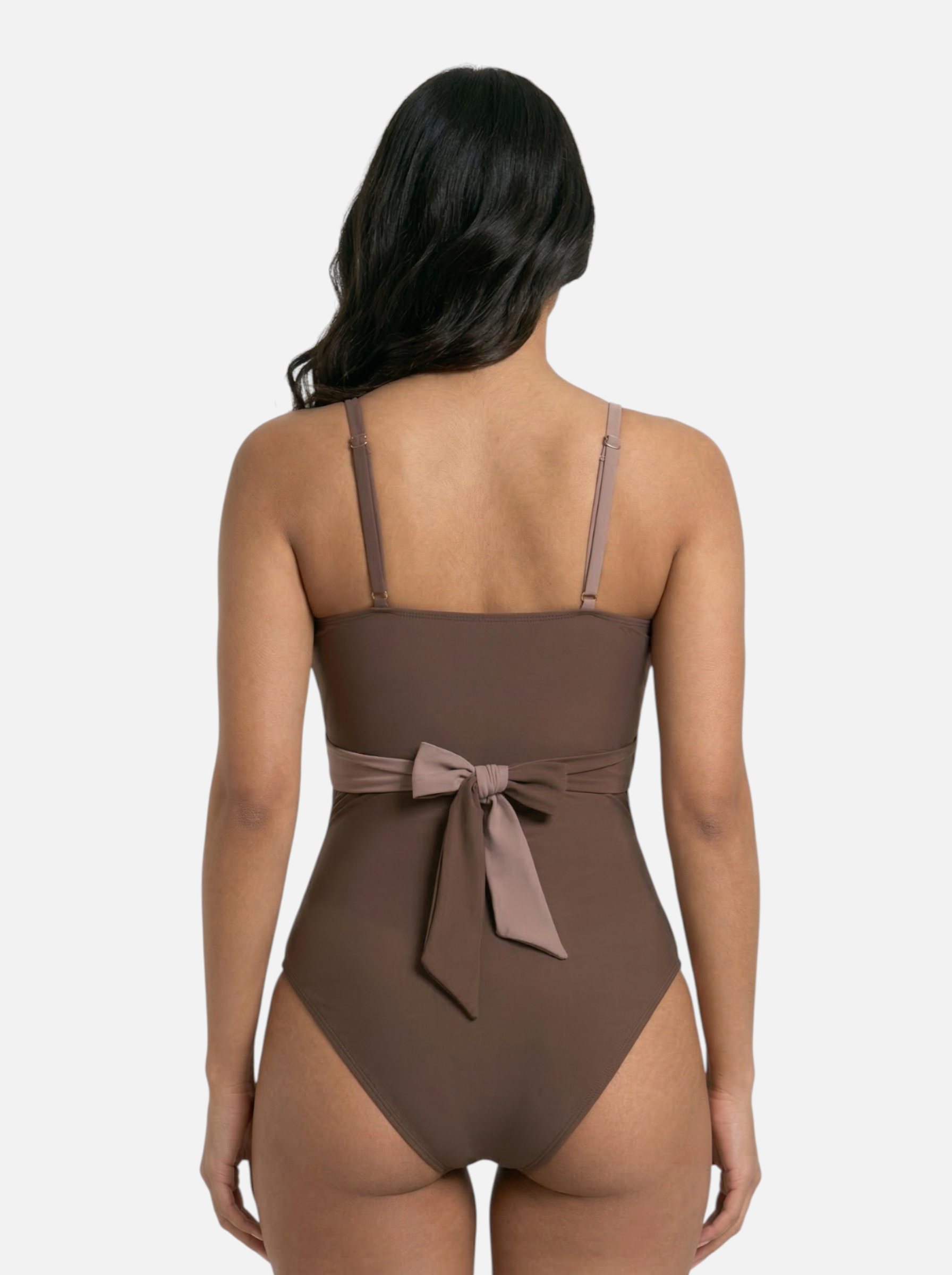 Maillot de bain une pièce gainant croisé pour femme
