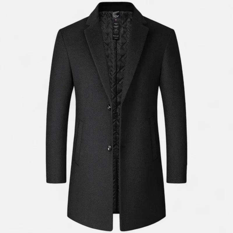 Manteau classique en laine pour homme