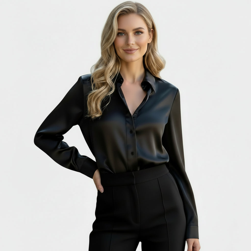 Blouse satinée chic pour femme