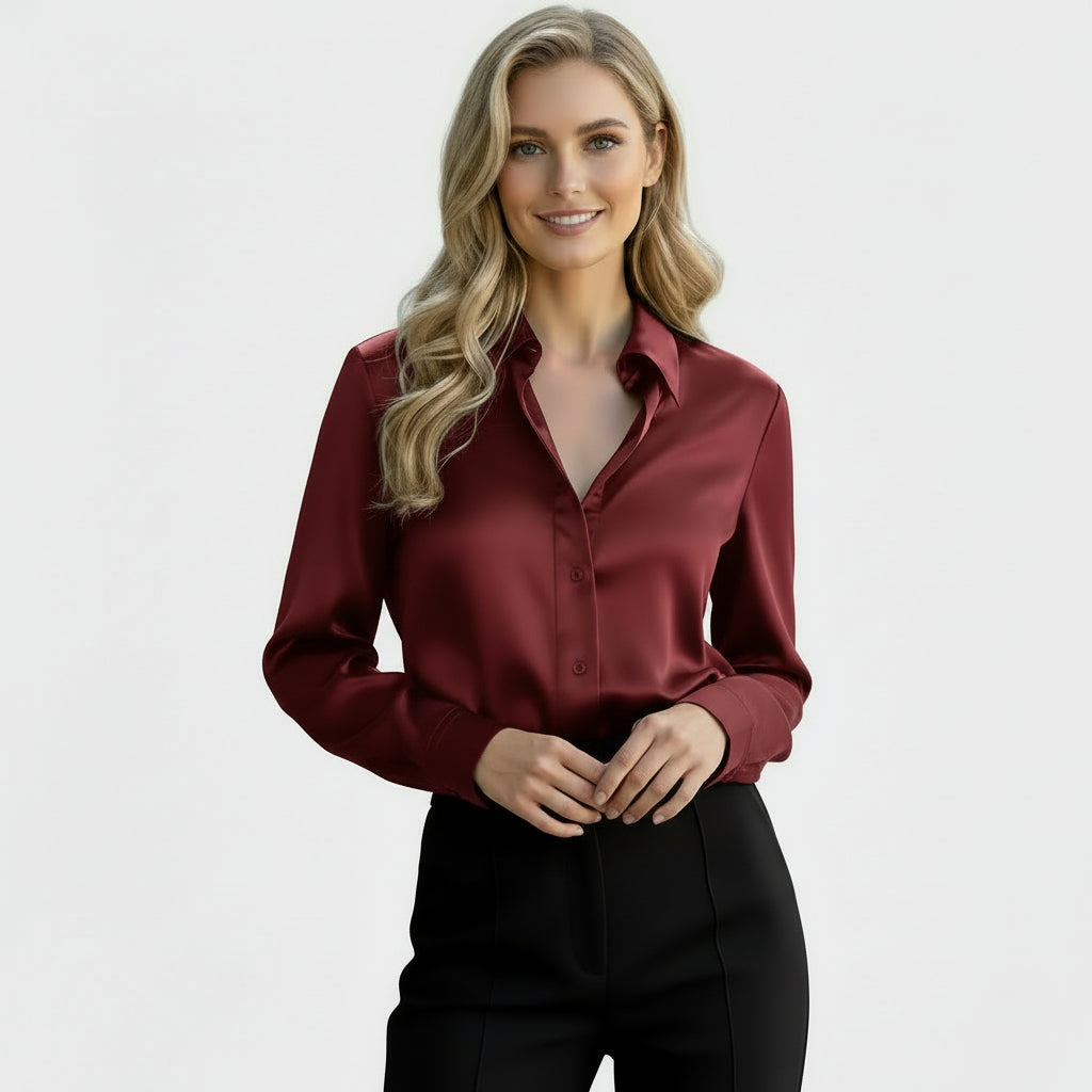Blouse satinée chic pour femme