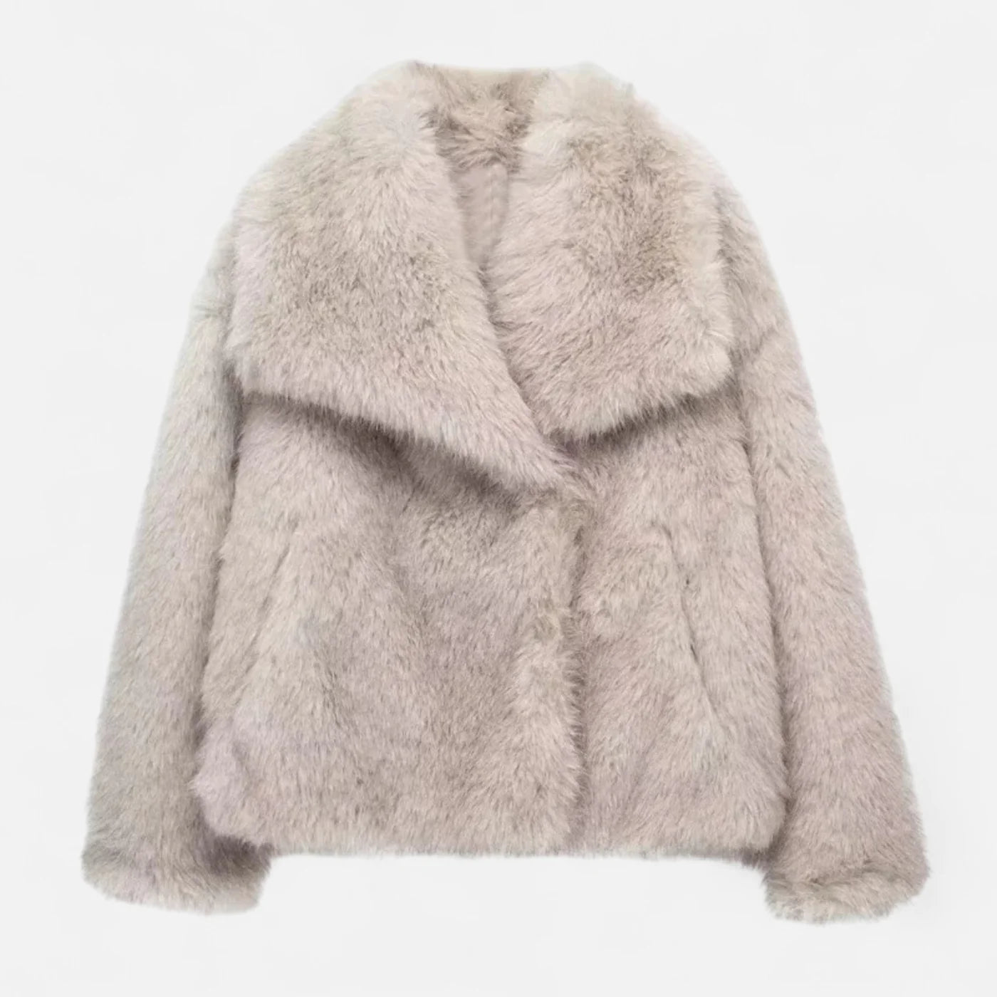 Manteau d’Hiver femme en fausse fourrure douce