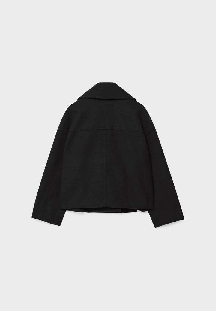 Veste chic courte à double boutonnage pour femme