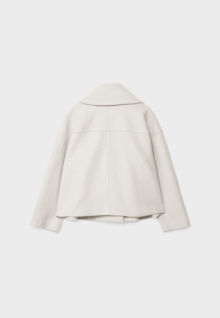 Veste chic courte à double boutonnage pour femme