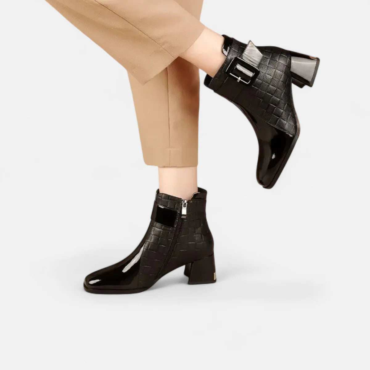 Bottines femme à boucle élégante