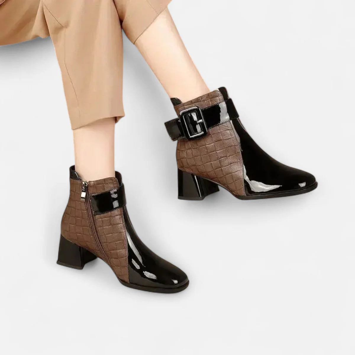 Bottines femme à boucle élégante