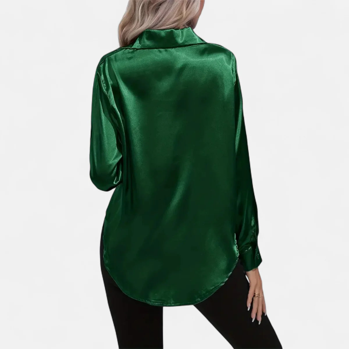 Blouse satinée pour femme – Style élégant