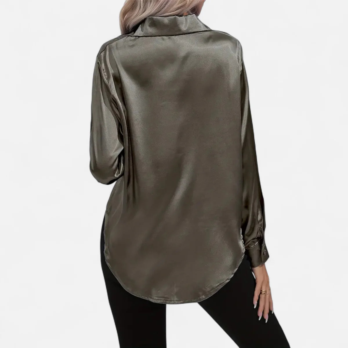 Blouse satinée pour femme – Style élégant