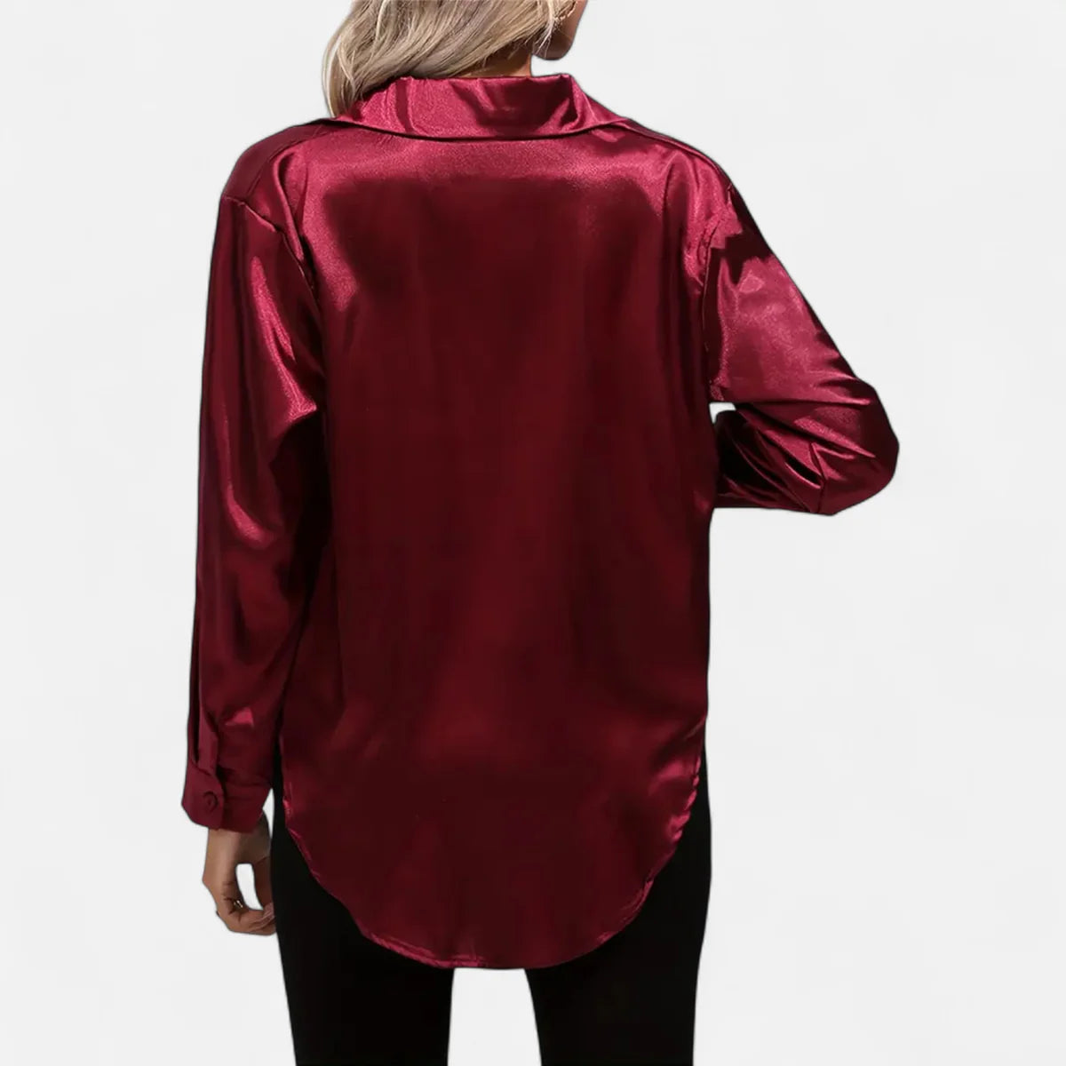 Blouse satinée pour femme – Style élégant