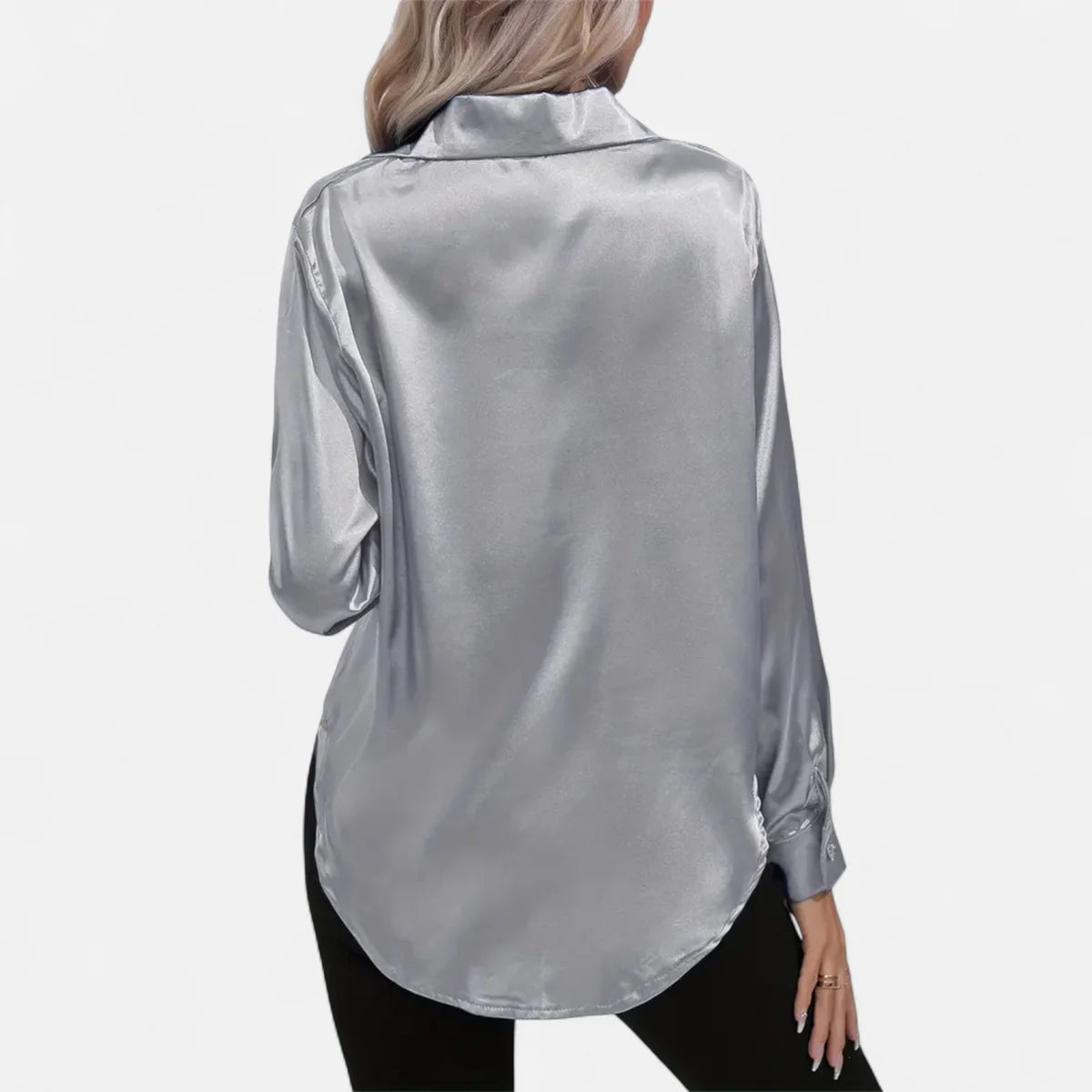 Blouse satinée pour femme – Style élégant