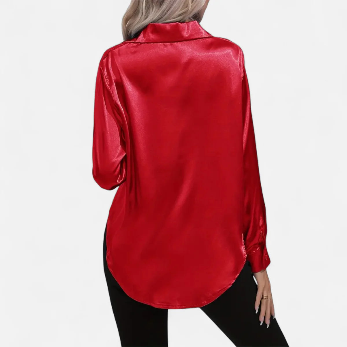 Blouse satinée pour femme – Style élégant
