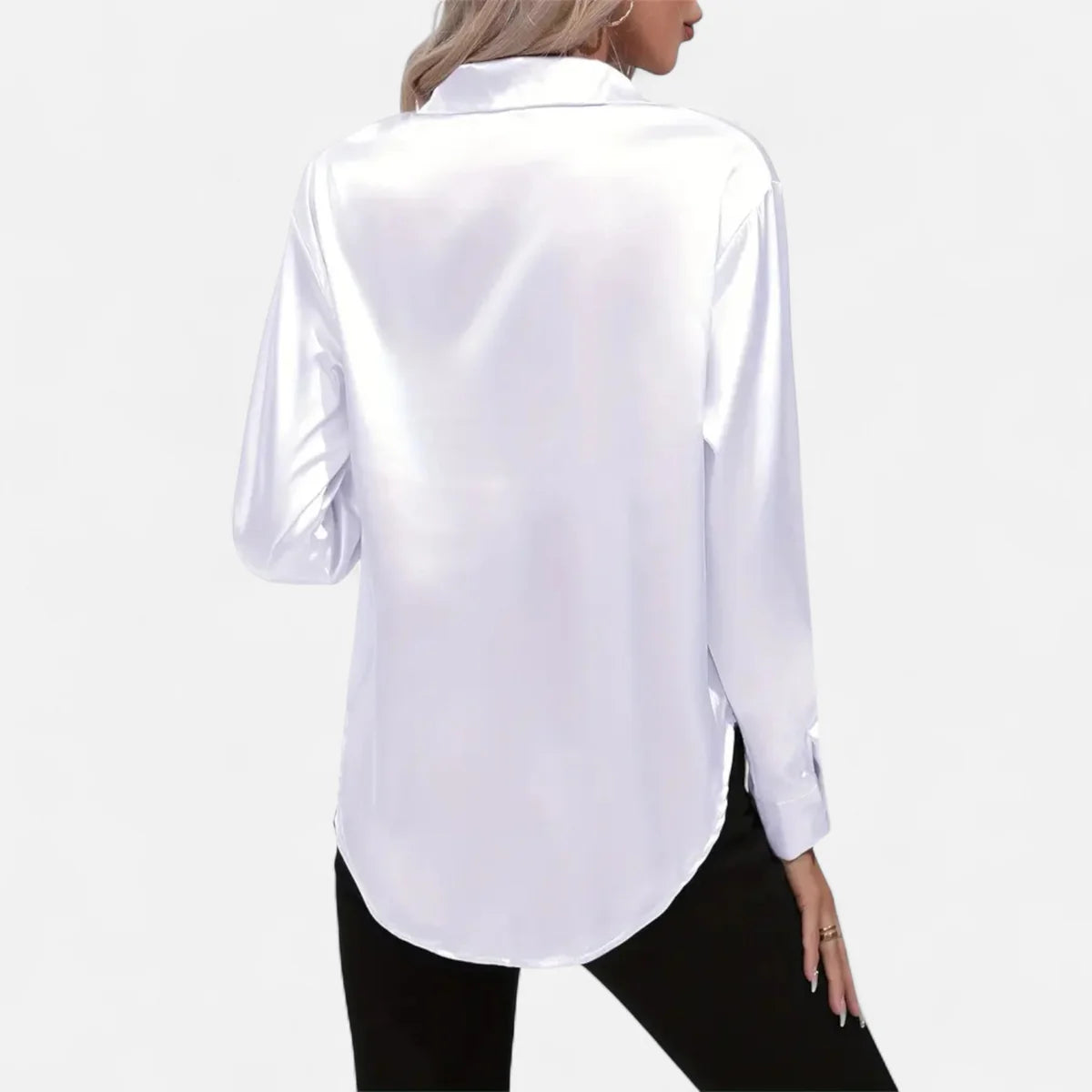 Blouse satinée pour femme – Style élégant