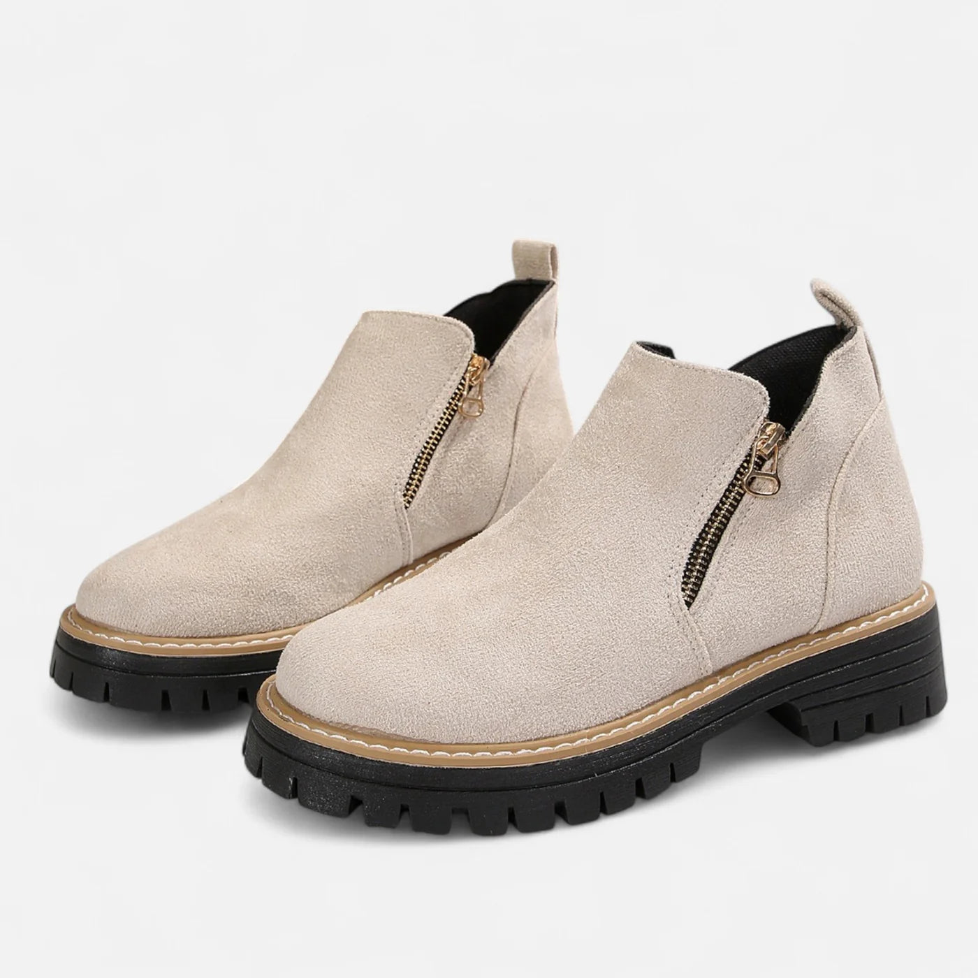 Bottines d’hiver à semelle crantée pour femme