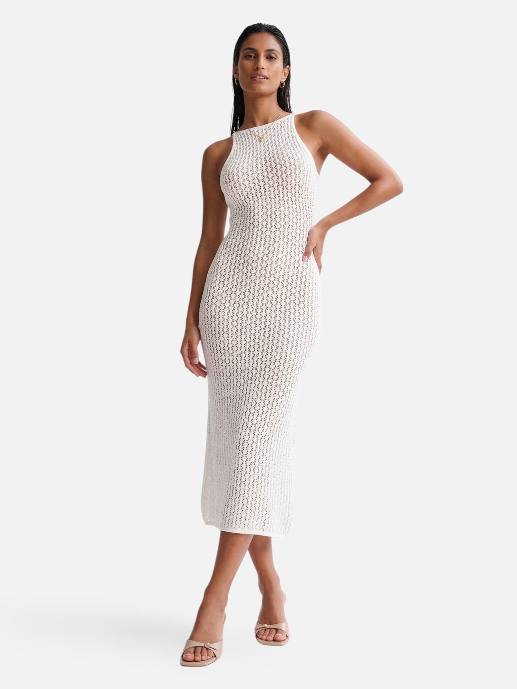 Robe de plage en crochet pour femme – cover-up de maillot de bain