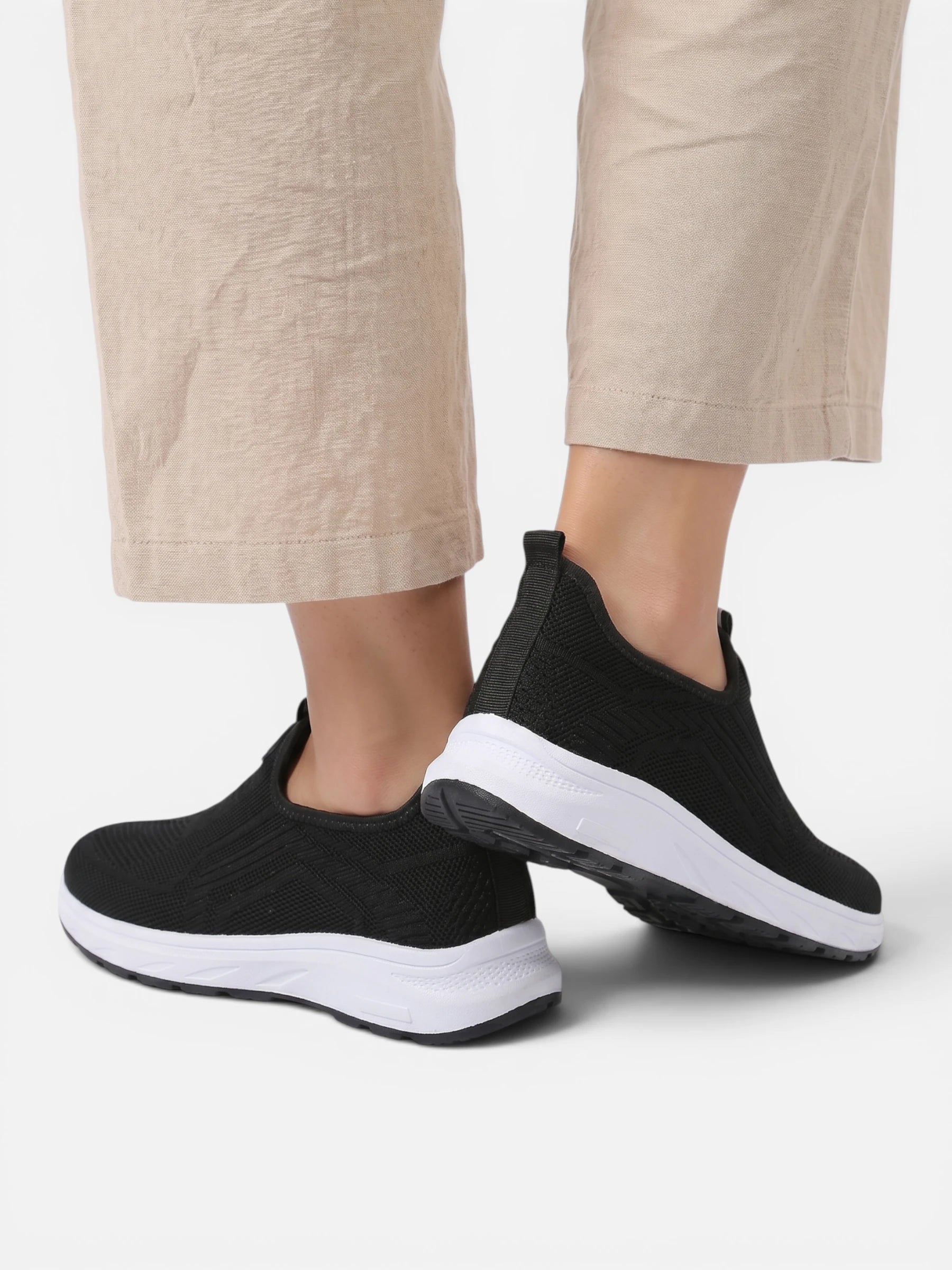 Baskets slip-on respirantes et confortables pour femme