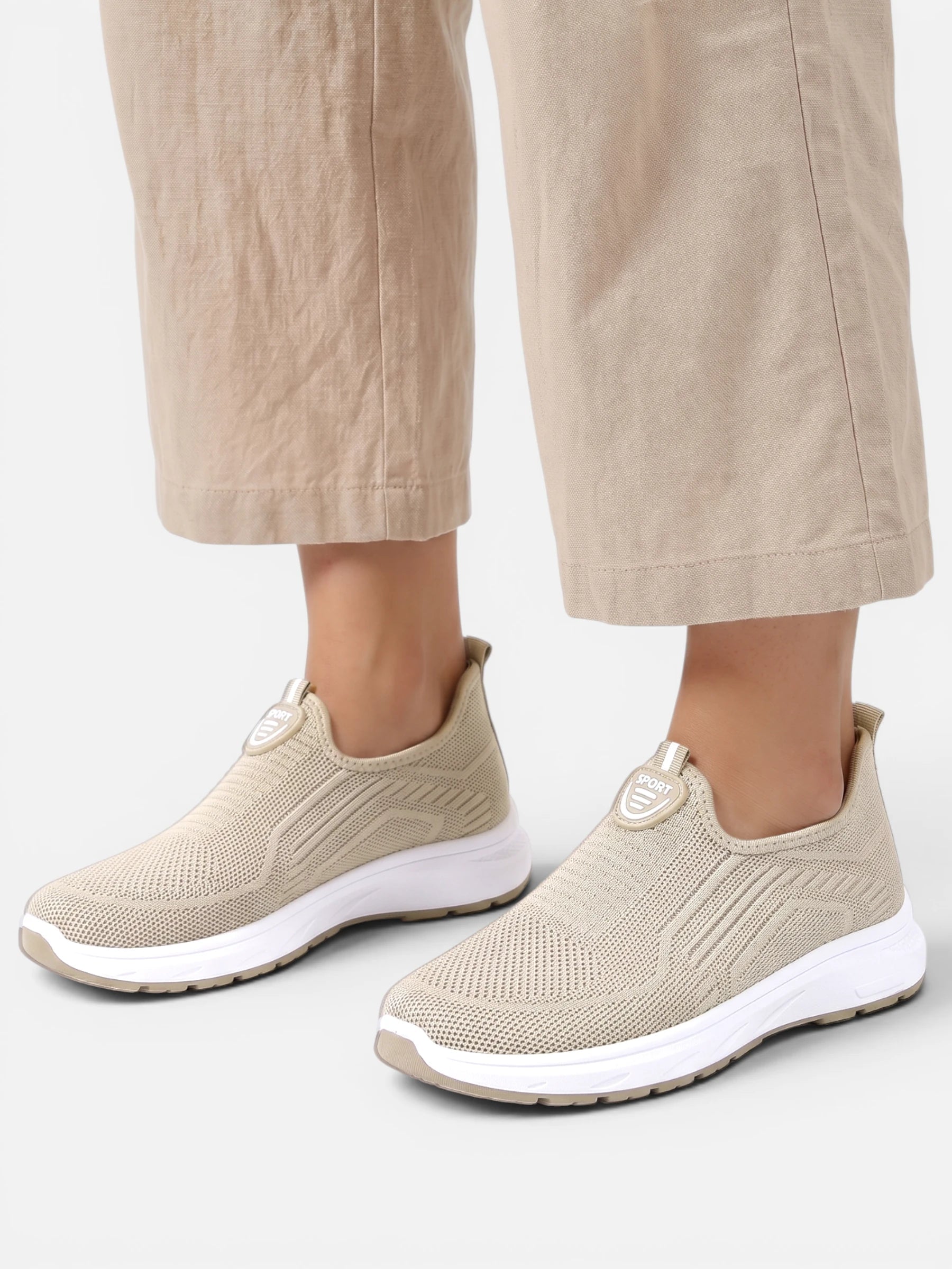 Baskets slip-on respirantes et confortables pour femme