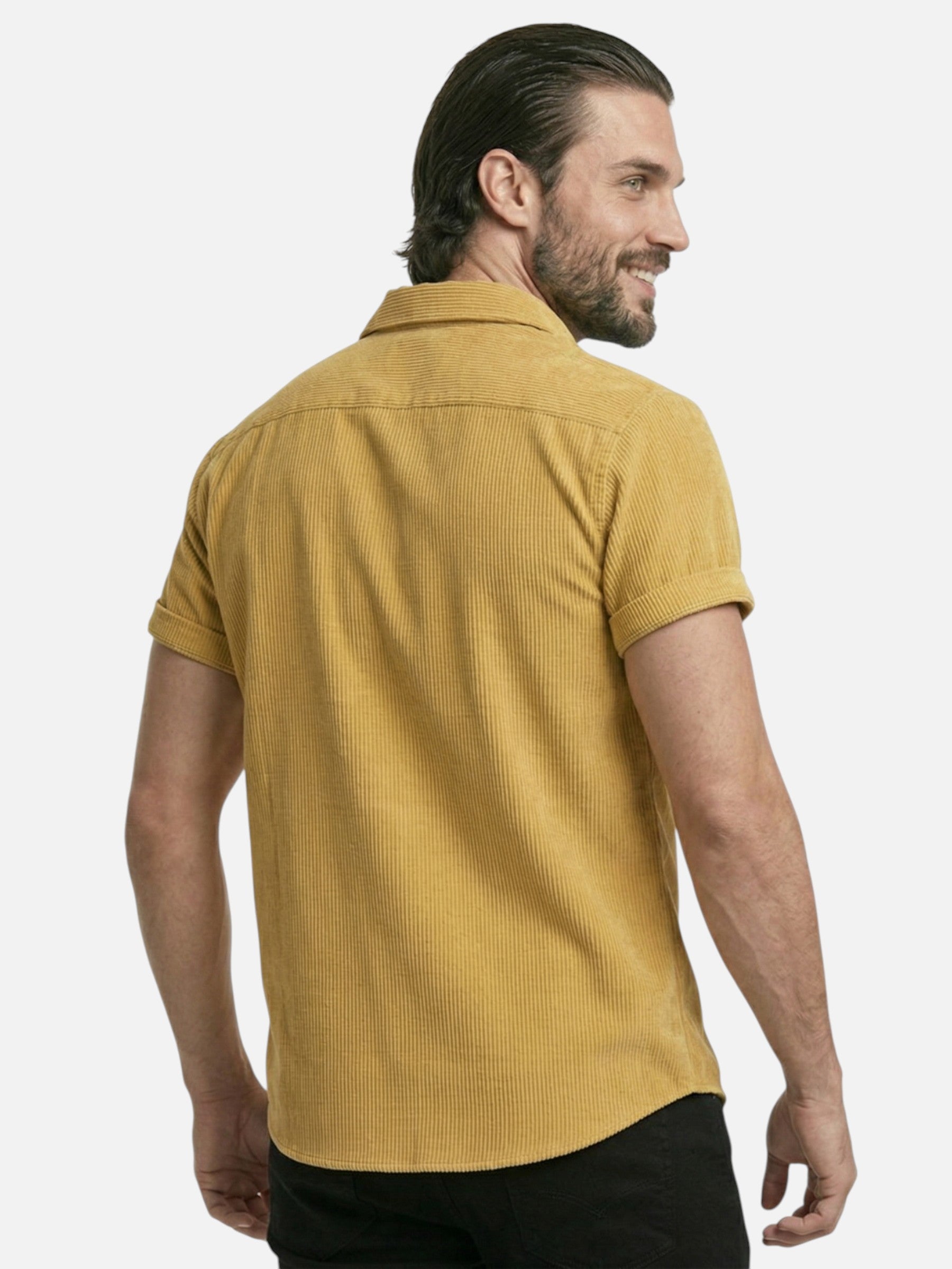 Men's summer textured short-sleeve shirt – modern and breathable cut