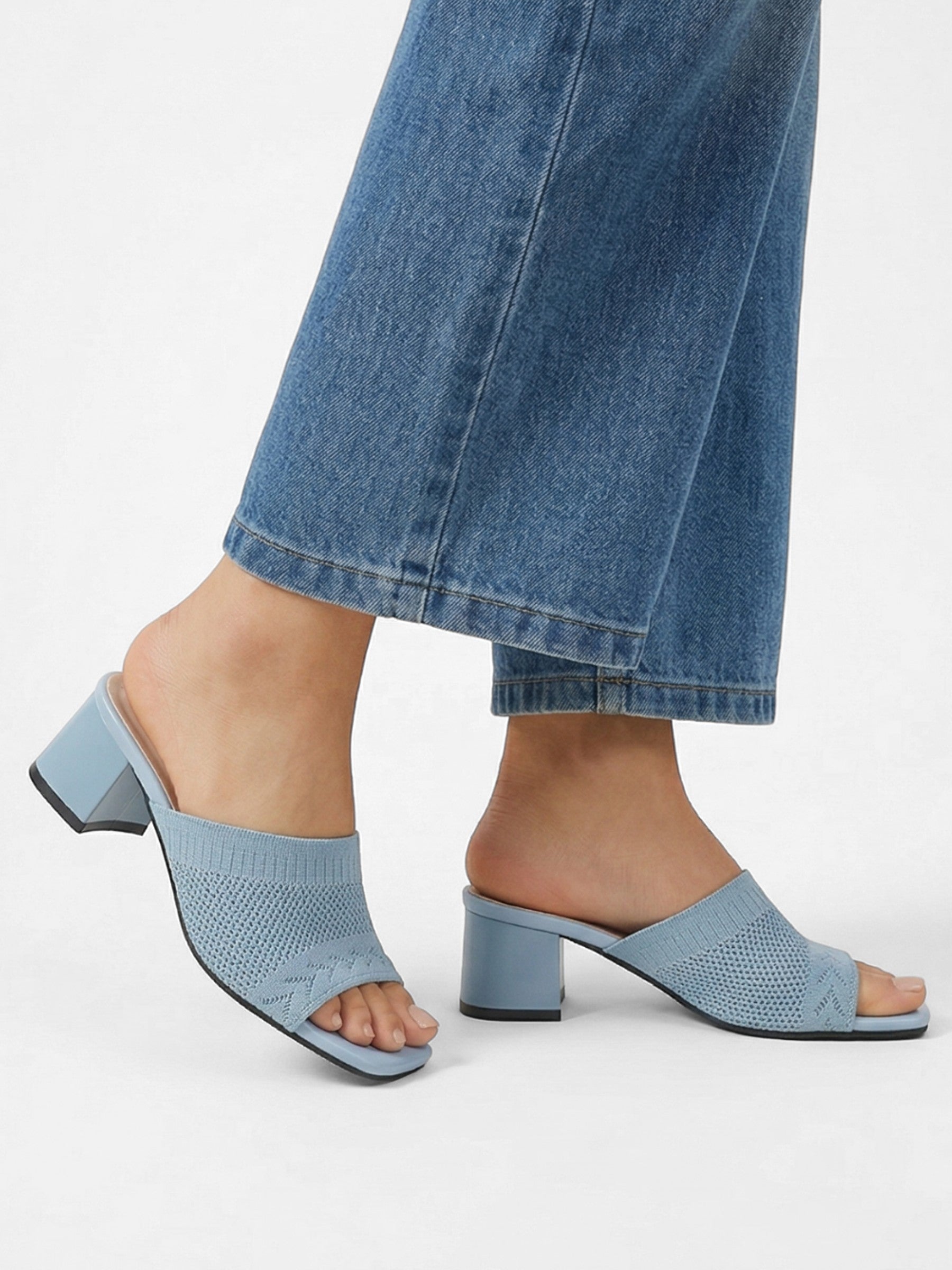 Refined block heel sandals with open design for women