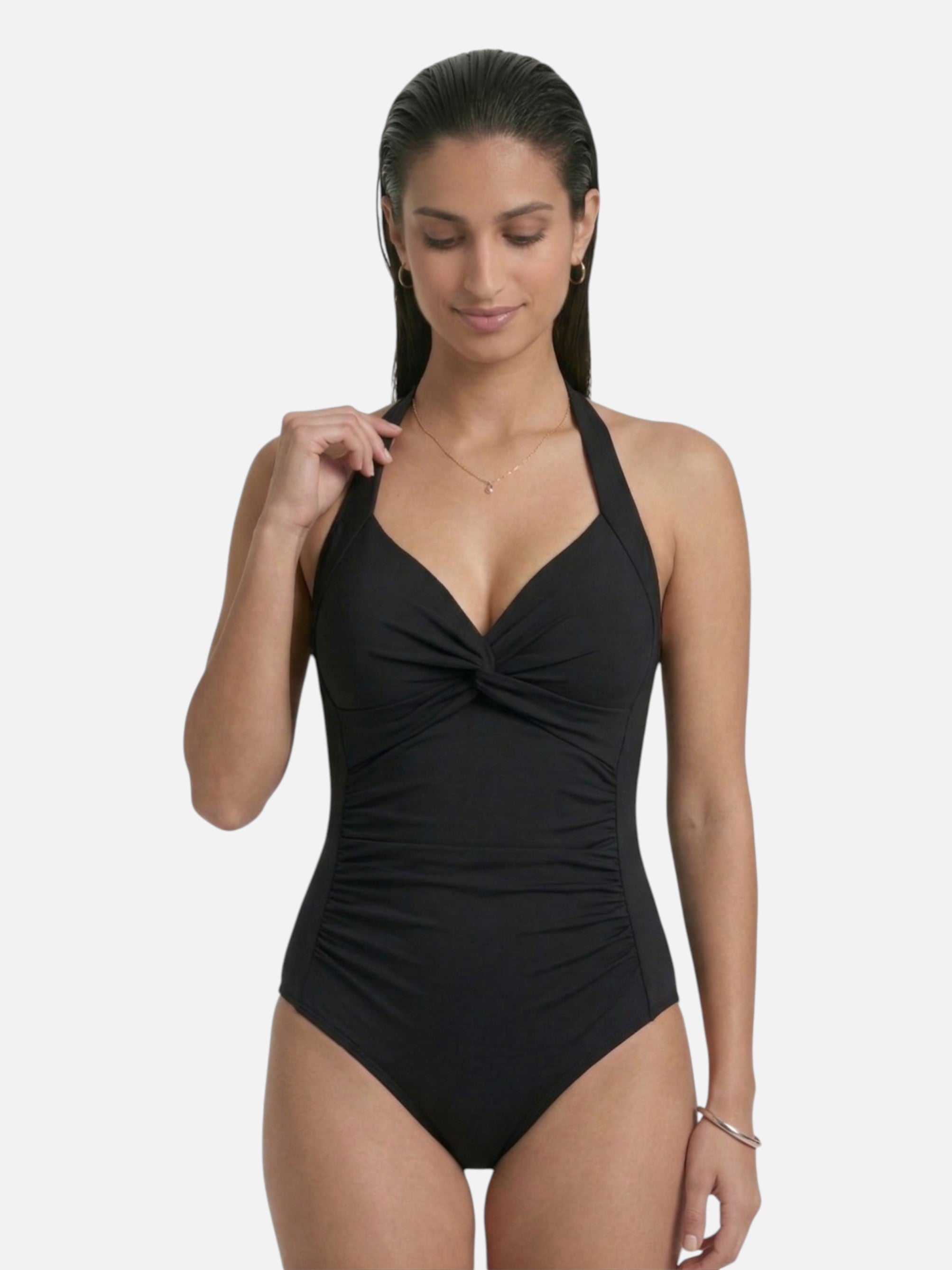 Maillot de bain une pièce femme froncé élégant