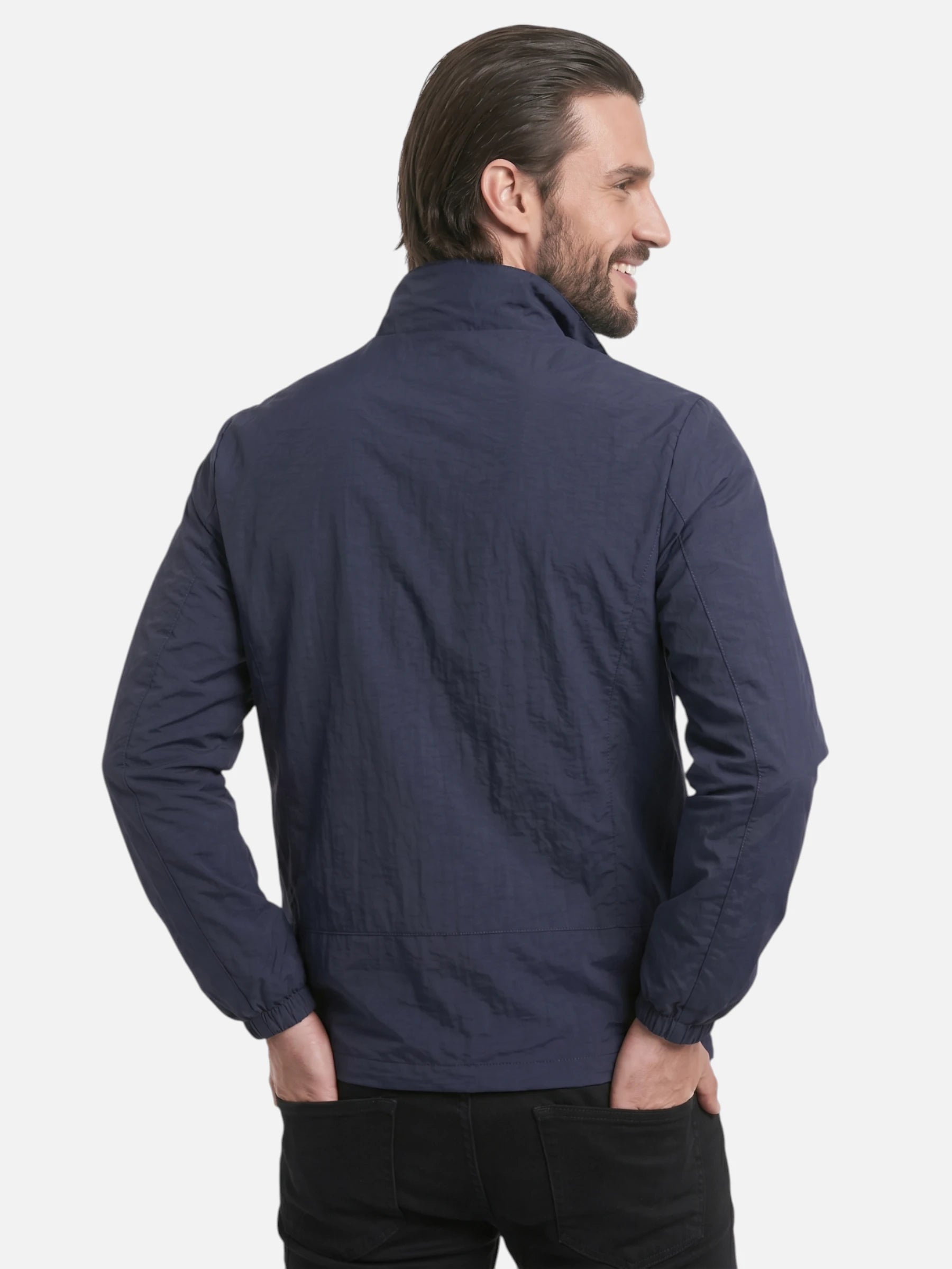 Veste légère homme coupe-vent et respirante à fermeture zippée