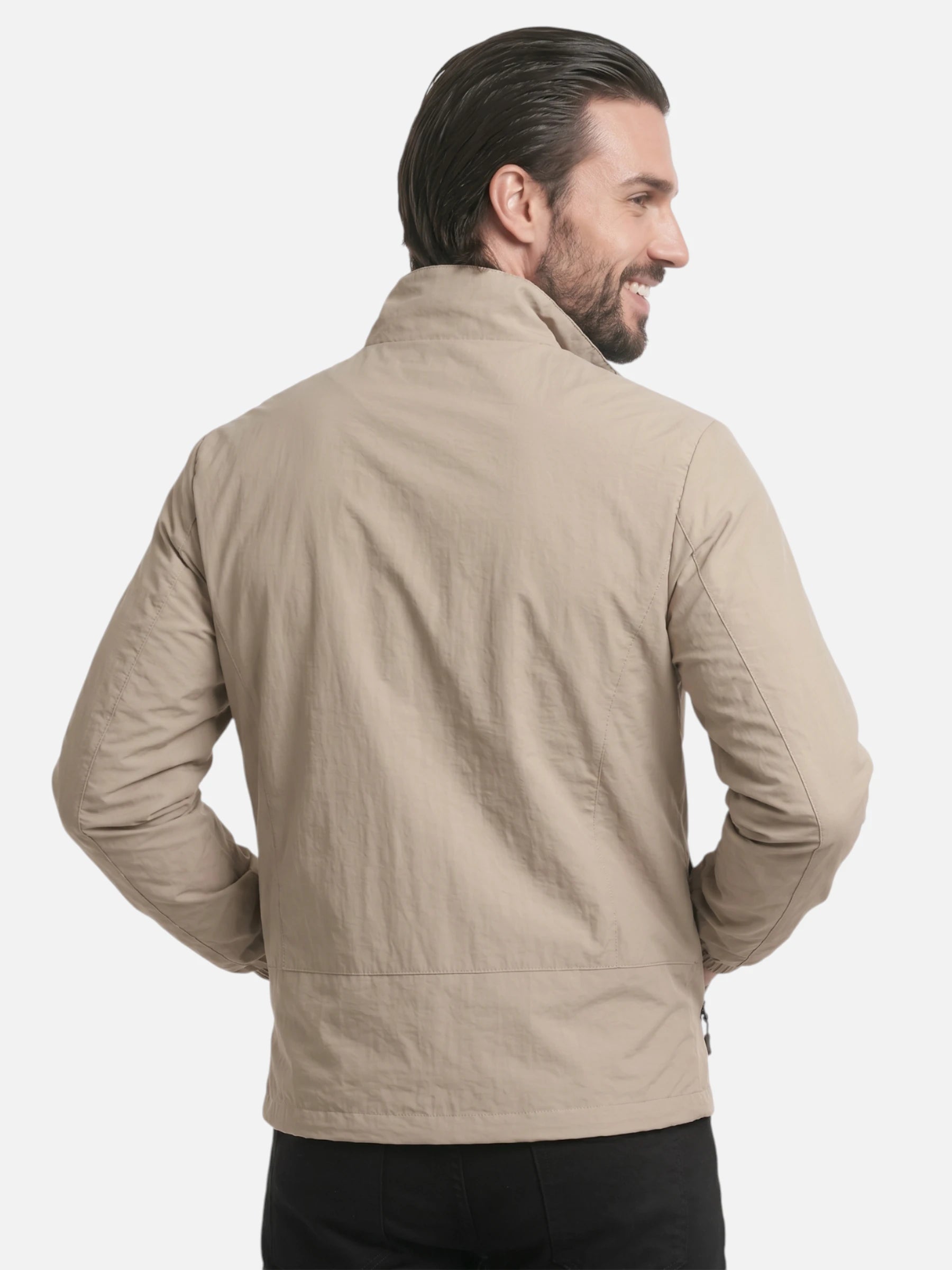Veste légère homme coupe-vent et respirante à fermeture zippée
