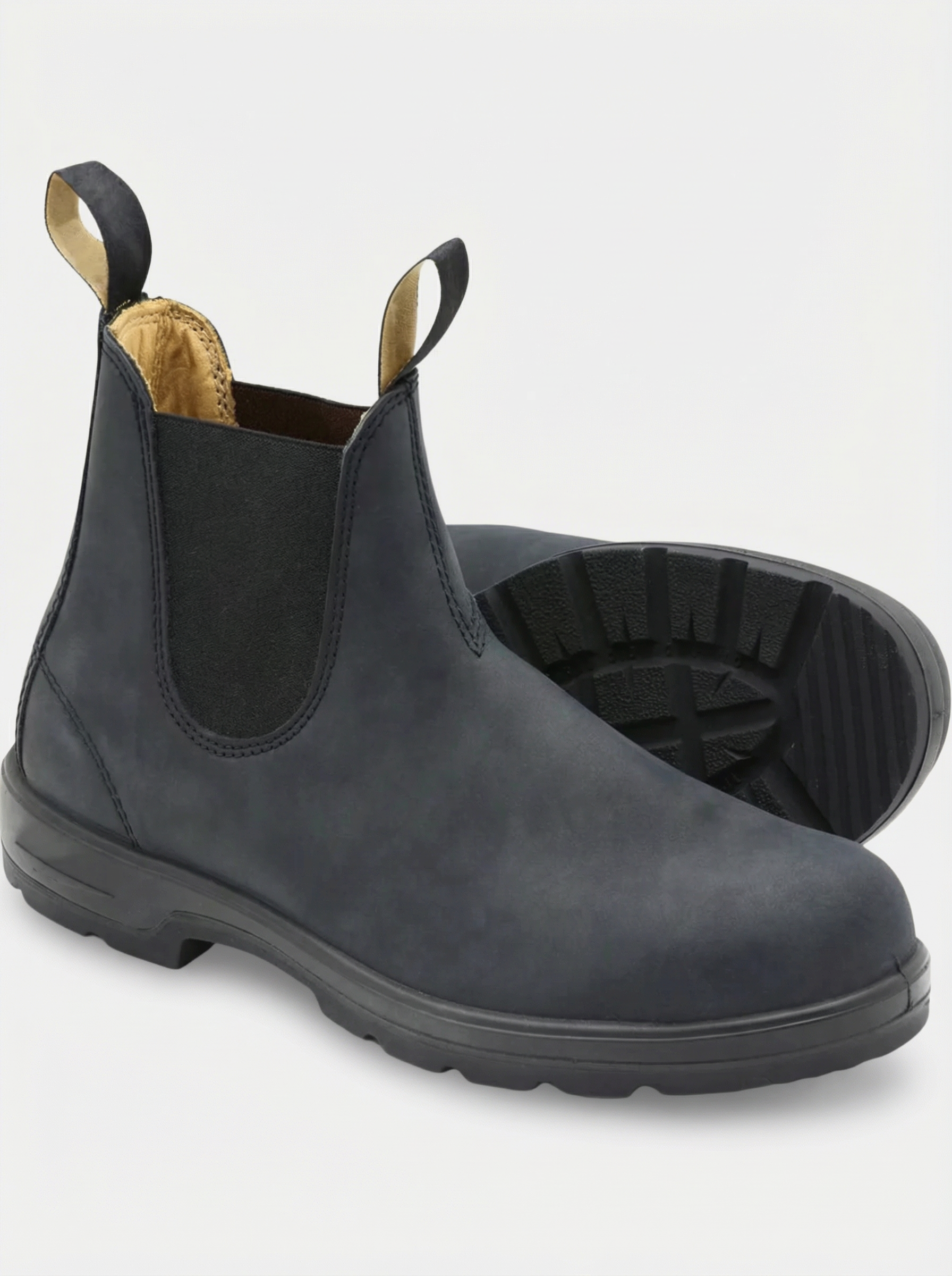 Bottes chelsea classiques en cuir pour homme