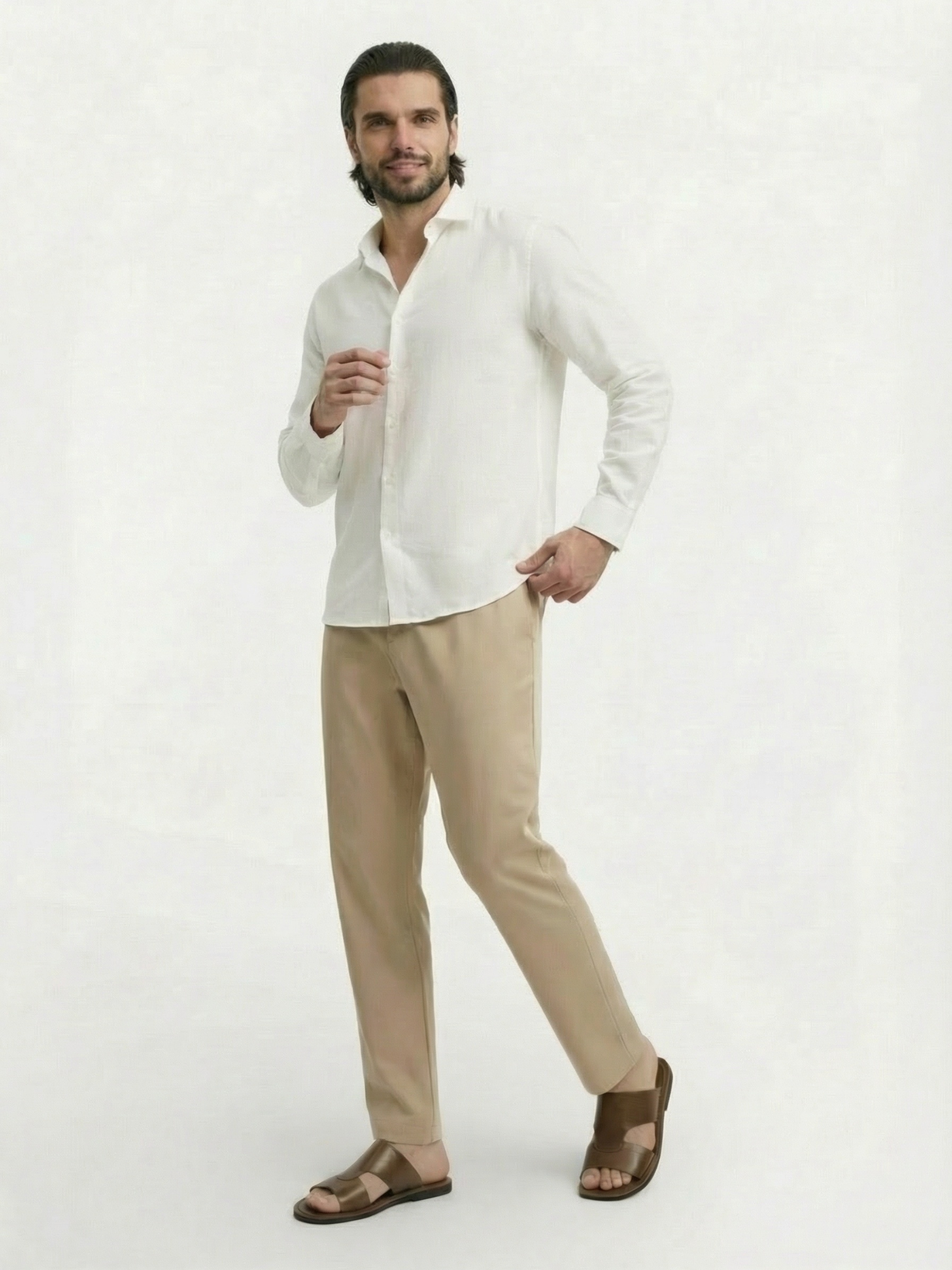 Mules Homme Détente Élégance Quotidienne