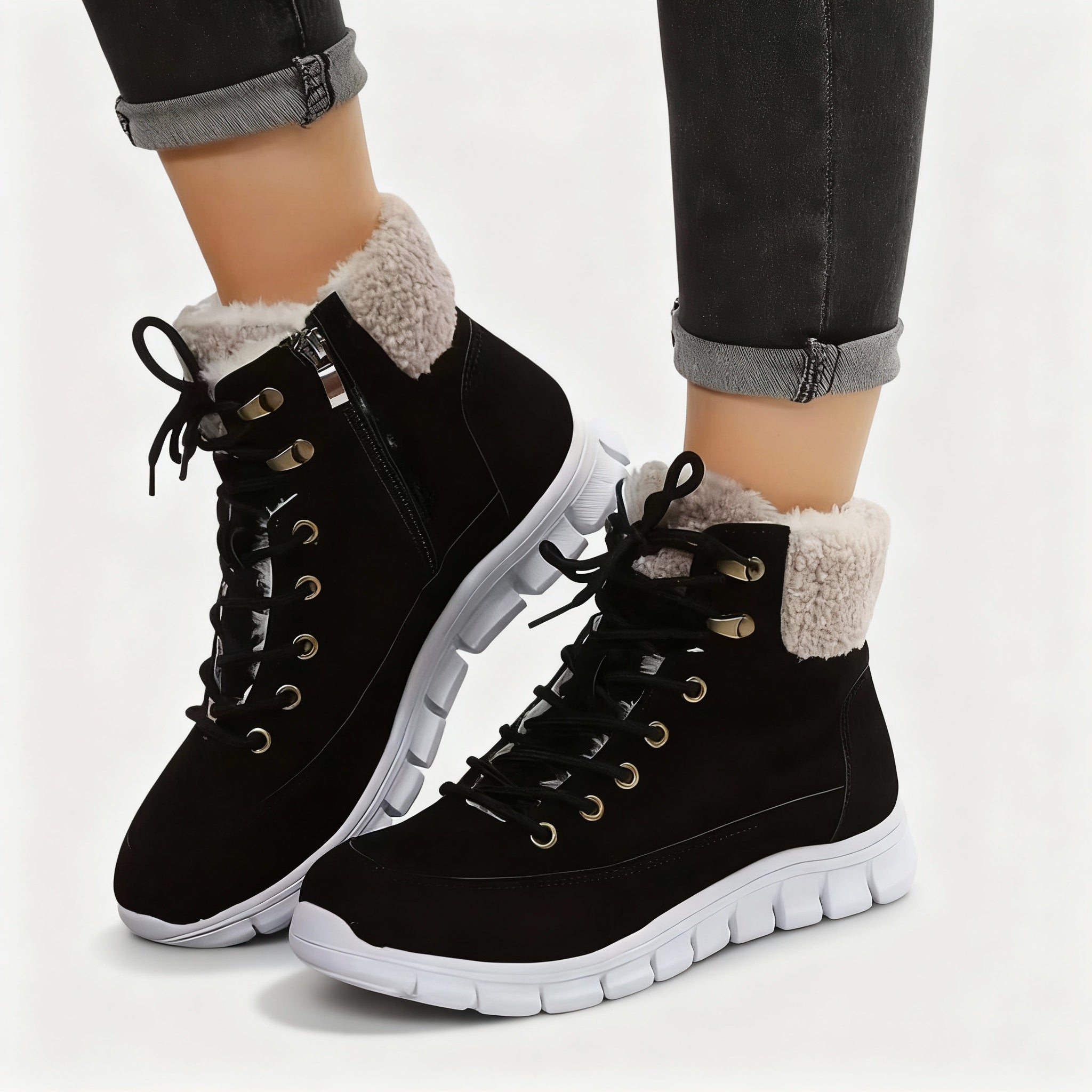 Bottes d’hiver fourrées femme